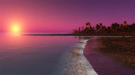 twilight beach